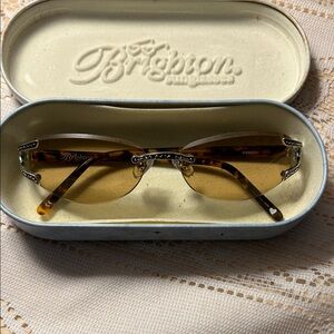 Brighton Women's Tortoise and Gold Sunglasses